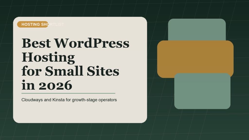 Best WordPress Hosting for Small Sites in 2026 featured image